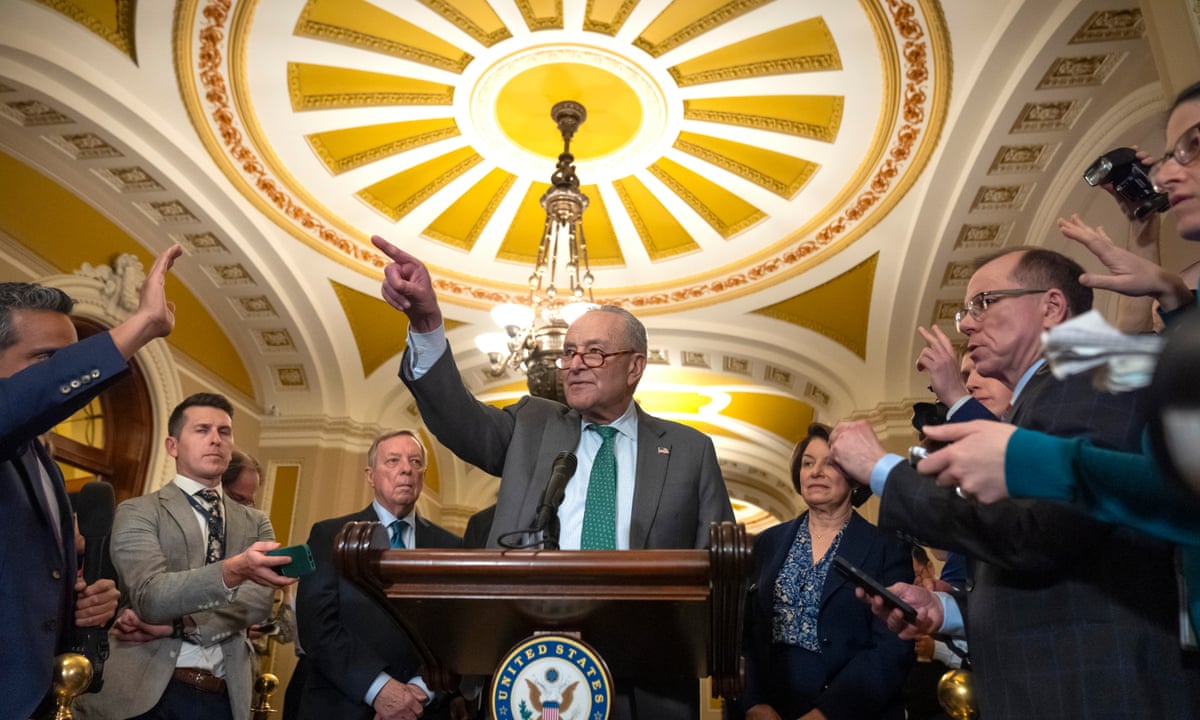 Chuck Schumer says Democrats will not support 'partisan' Republican funding bill to avoid shutdown – as it happened | Trump tariffs | The Guardian