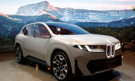 The BMW Vision Neue Klasse X concept car at the Paris motor show.