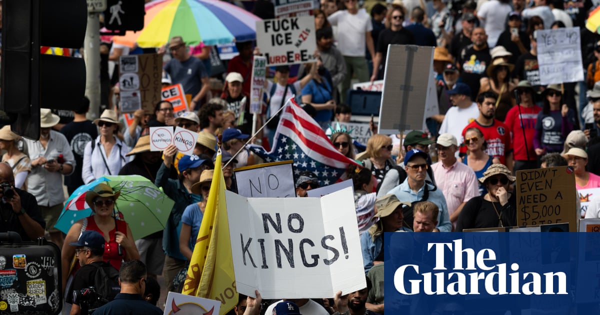 'No Kings' protesters rally across the US – video