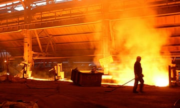 A steel foundry in Jamshedpur, India