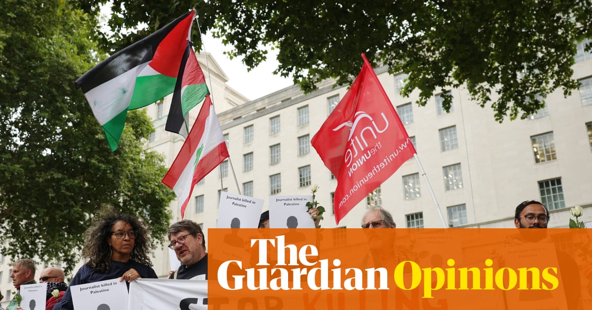 The Guardian view on the killing of Gaza's journalists: Israel wants to stop the world from seeing what it's doing | Editorial