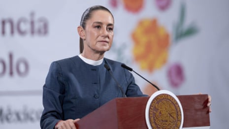 Mexican president Claudia Sheinbaum addresses groping incident – video