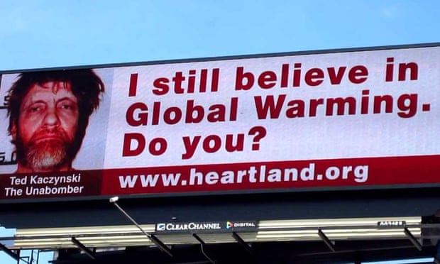 Billboards in Chicago paid for by The Heartland Institute