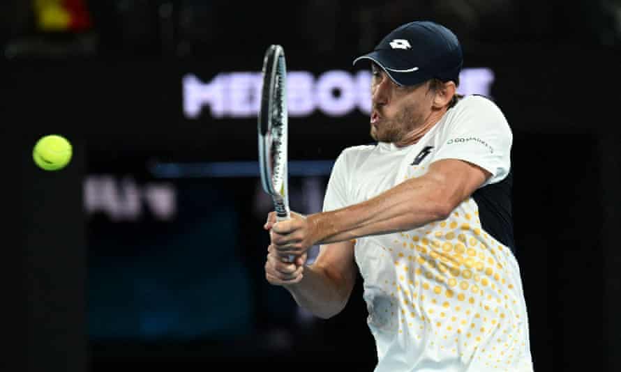 Australia’s John Millman matched his counterpart eight years his junior in an exhibition of impeccable groundstrokes.