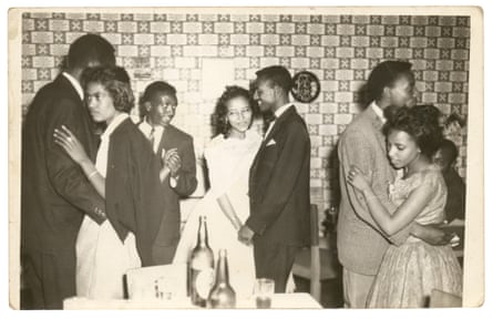 Genet and Mulugeta on their wedding day in the 1960s with their friends Konjit and Tesfay.