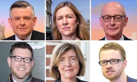 Clockwise from top left, Jonathan Ashworth, Ellie Reeves, Pat McFadden, Morgan McSweeney, Sue Gray and Matthew Doyle