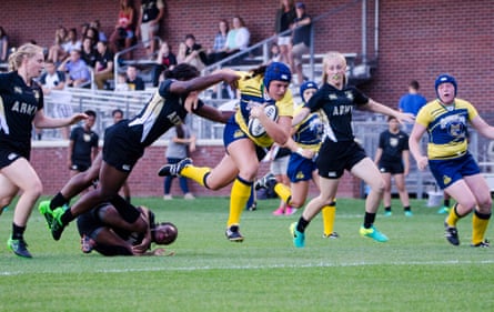 Quinnipiac’s Ilona Maher charges done nan Army defense successful 2016.