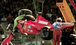 Ribbans operated on Michael Schumacher after the German broke his tibia and fibula following a high-speed brake failure and crash at the 1999 British Grand Prix.