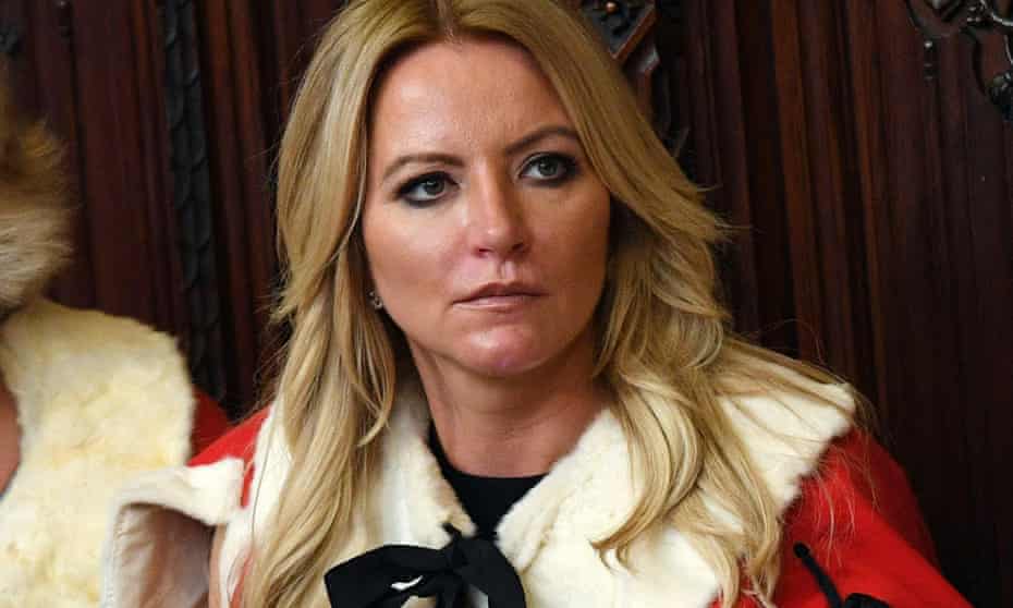 Baroness Mone in the House of Lords. She is accused of sending messages to a man of Indian heritage.
