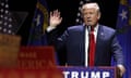 Republican presidential candidate Donald Trump speaks during a campaign rally at the Venetian Hotel on October 30, 2016 in Las Vegas, Nevada.  / AFP PHOTO / John GURZINSKIJOHN GURZINSKI/AFP/Getty Images