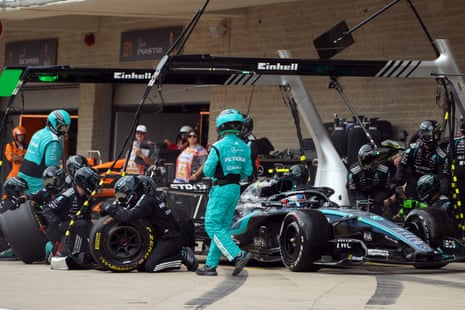 Kimi Antonelli goes into the pits.