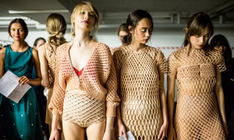 Fine Knit 3D Jersey Pattern Nude