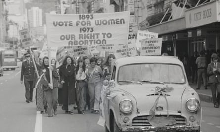 A march for abortion in Wellington, 1973.