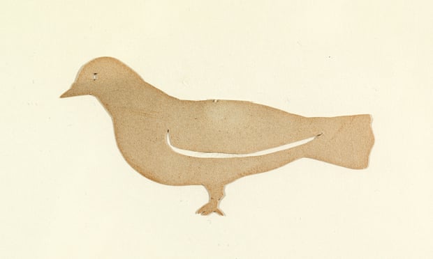 a dove cut out by Pablo Picasso as a child, Málaga, c1890.