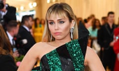 Miley Cyrus pictured at the Met Gala, New York, May 2019.