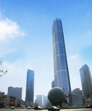 The 370-metre Dalian International Trade Center, designed by local firm Dalian Architectural Design & Research Institute, China