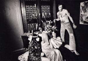 Kenneth Anger during the filming of Lucifer Rising London in London, 1971