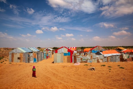 The Degaan IDP camp in the Galmudug region, Somalia, in November 2022. About 130,000 people are living in temporary camps in the area.