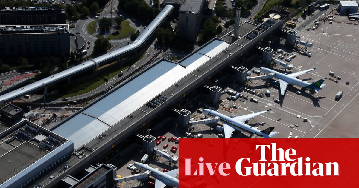 Air traffic control failure disrupts flights in Scotland, Northern Ireland and northern England – business live