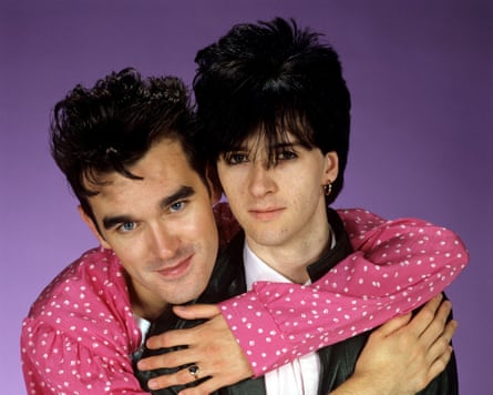 Morrissey and Marr pictured in happier times.