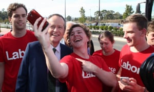 Bill Shorten at a rally of party faithful at the University of Western Sydney in 2016.