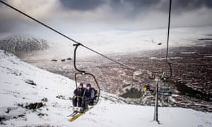 Glencoe Mountain Resort, en Écosse. Image prise en janvier 2018.