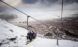 Glencoe Mountain Resort, en Écosse. Image prise en janvier 2018.