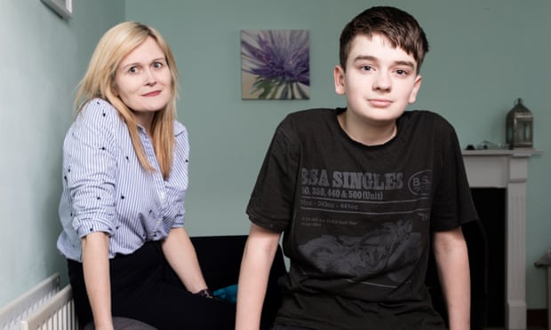 Alicia McColl and her 14-year-old son Kian.