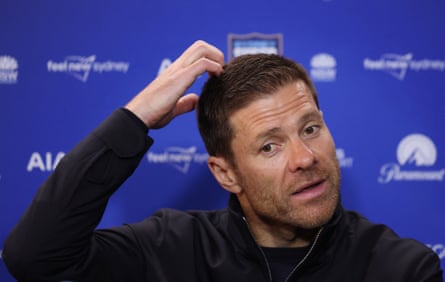 Xabi Alonso scratching his head