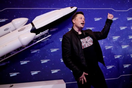 Elon Musk at the Axel Springer award in Berlin, Germany, 1 December 2020