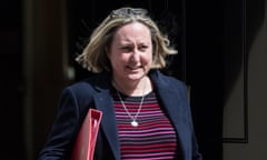 Anne-Marie Trevelyan in Downing Street carrying a red folder