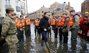 David Cameron flooded York