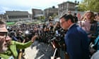 Tensions flare over US campus protests as House speaker condemns ‘mob rule’