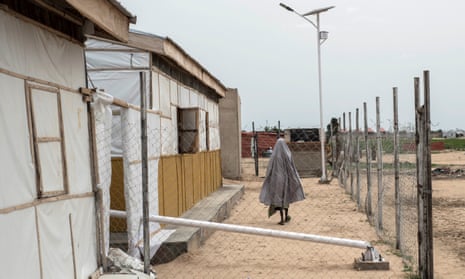 A woman in a refugee camp in Maiduguri, north-east Nigeria