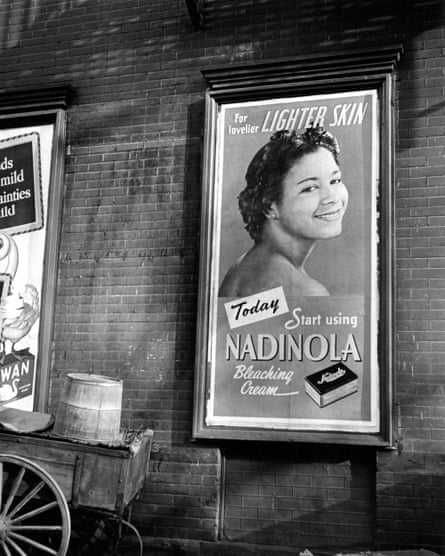 Advertisement for Nadinola bleaching cream, ‘for lovelier lighter skin, in New York, 1944.