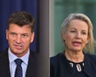 Australia politics live: Liberals enter party room for leadership spill vote as Angus Taylor challenges Sussan Ley