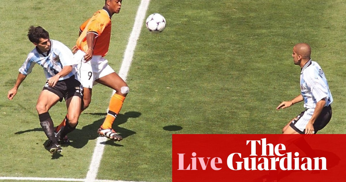 Netherlands v Argentina: World Cup 1998 quarter-final – live!