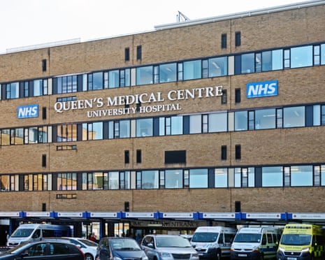 Ambulances outside Queen’s Medical Centre
