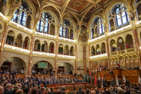 Inaugural session of Hungary's parliament in Budapest.