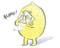 a lemon saying 'Achoo!'