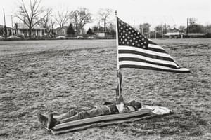 Boy on Ground with Flag, Selma, 1964Schapiro’s work on civil rightsAn activist as well as documentarian, Schapiro covered many stories related to the Civil Rights movement, including the March on Washington for Jobs and Freedom, the push for voter registration and the Selma to Montgomery march.