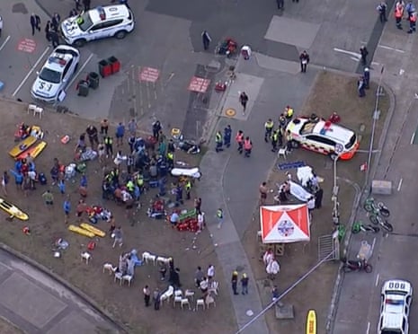 Bondi beach mass shooting: 12 people killed after gunshots fired at Sydney park hosting Jewish festival | Bondi beach shooting | The Guardian