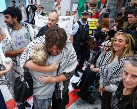 Australian flotilla activists arrive home alleging sexual assault and beatings in Israeli detention