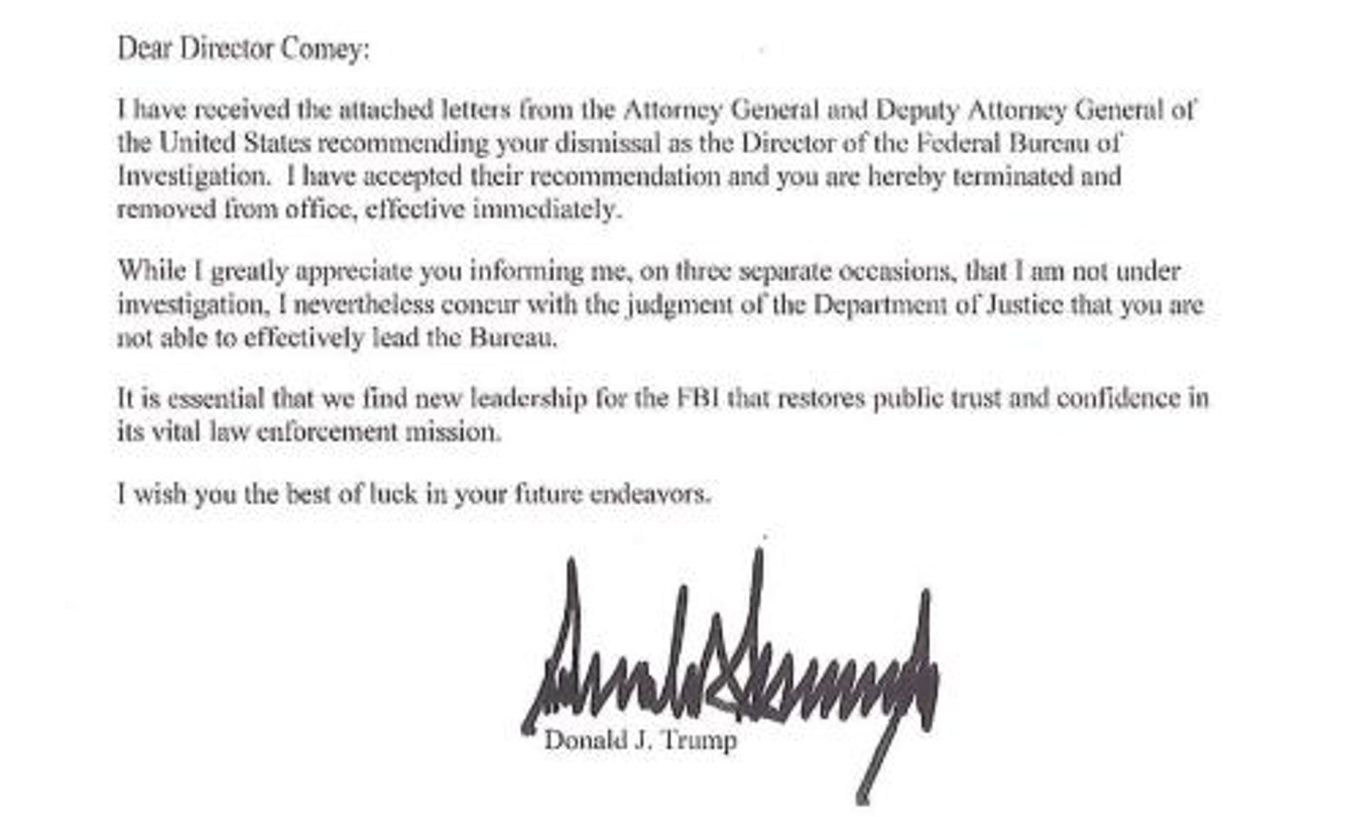 separation of employment letter