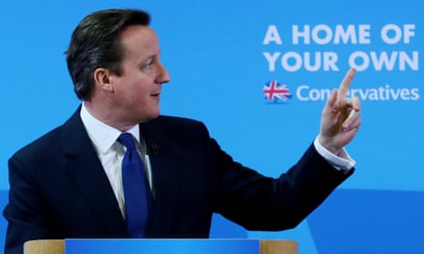 David Cameron outlines the Conservative party housing manifesto in Colchester, Essex.