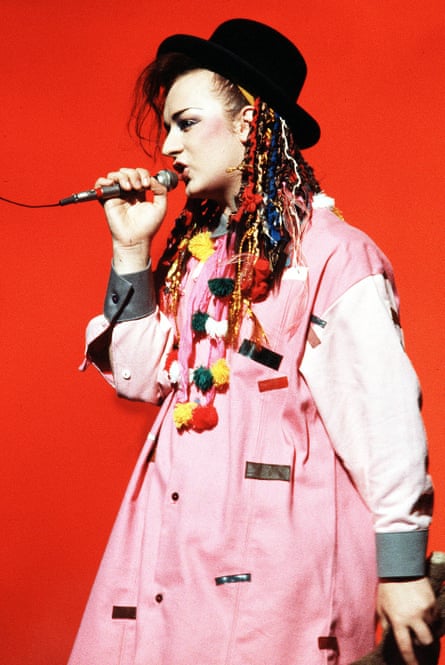 ‘I was so enamoured of him’: Boy George performs with Culture Club, 1983.