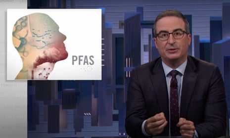 John Oliver on lack of regulation against PFAS, a class of non-biodegradable forever chemicals found in common household items: ‘It shouldn’t just be on us as individuals. PFAS should not be in most consumer products at all.’