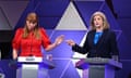 Deputy Labour leader Angela Rayner (left) and Commons leader Penny Mordaunt during the debate