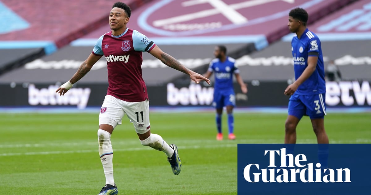 Jesse Lingard’s double sinks Leicester and fuels West Ham’s top-four dreams