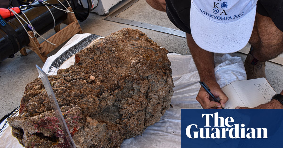 Marble head of Hercules pulled up from Roman shipwreck site in Greece